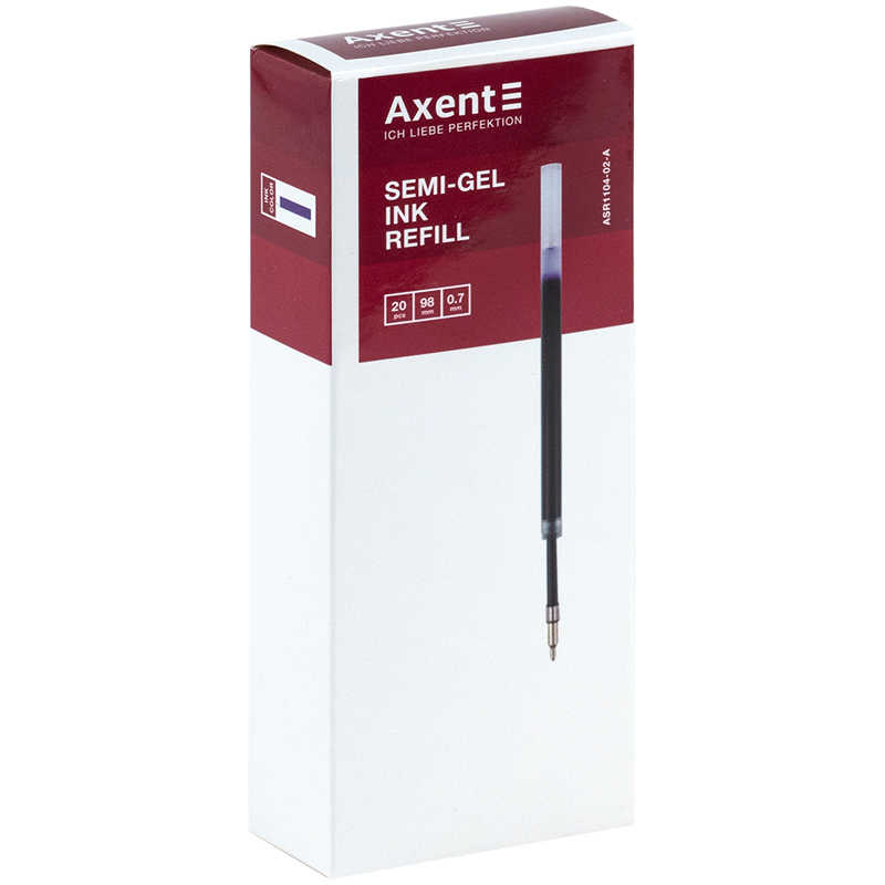 Стержень масляний Axent ASR1104-02-A, 98 мм, синій, 0.7 мм